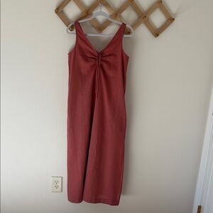 Lou & Grey Sleeveless Keyhole Maxi Dress in Terra Cotta